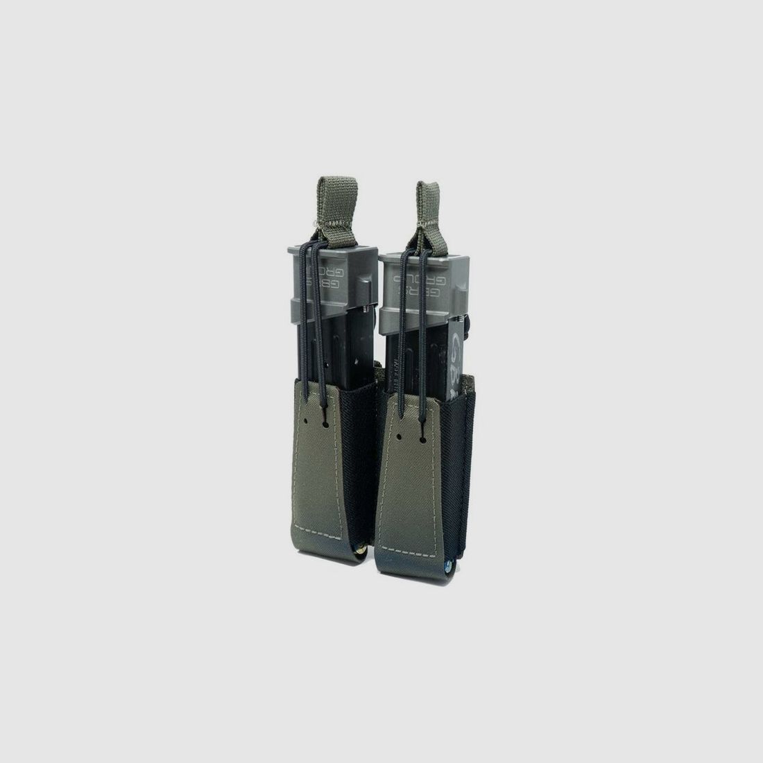 GBRS GROUP Portacartucce doppio per pistola con ritenzione elastica (Ranger Green)