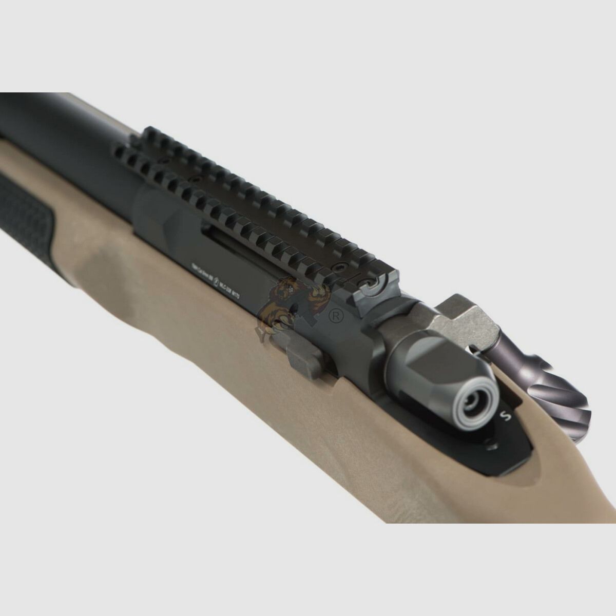 Rifle de francotirador de cerrojo MLC-338 Edición Deluxe 130m/s libre a partir de 18 años -F- | Maple Leaf Dark Earth