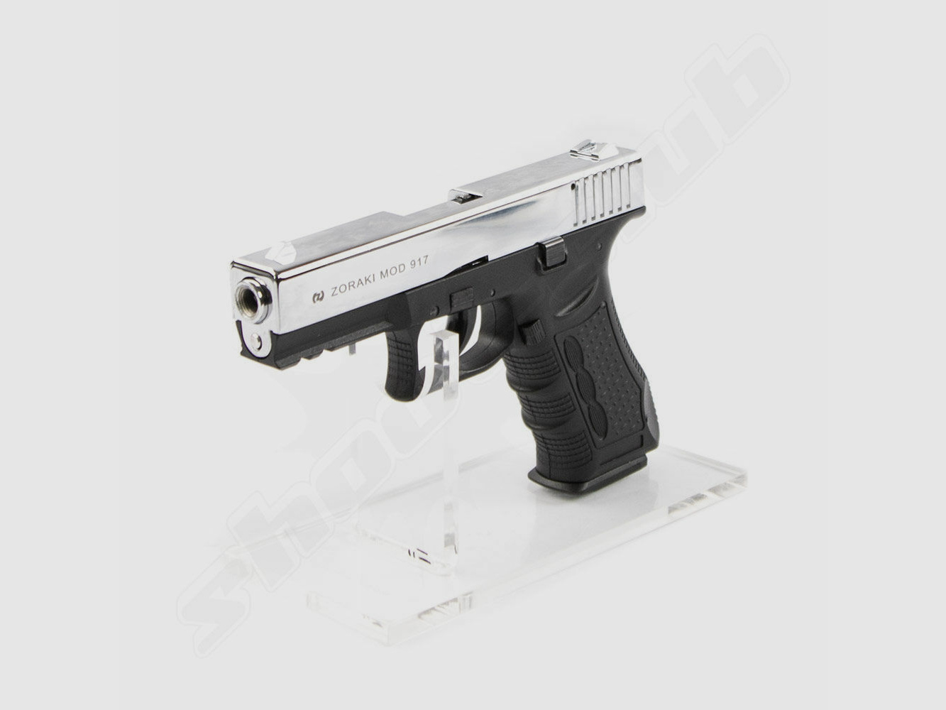 Zoraki	 917 Schreckschusspistole chrom 9 mm P.A.K. Platzpatronen-Set