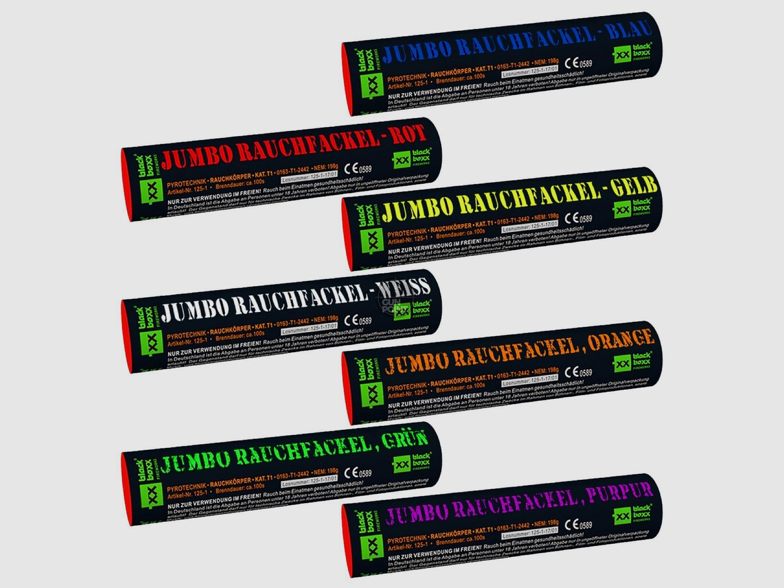 Blackboxx Jumbo Rauchfackel 100 Sek. - verschiedene Farben