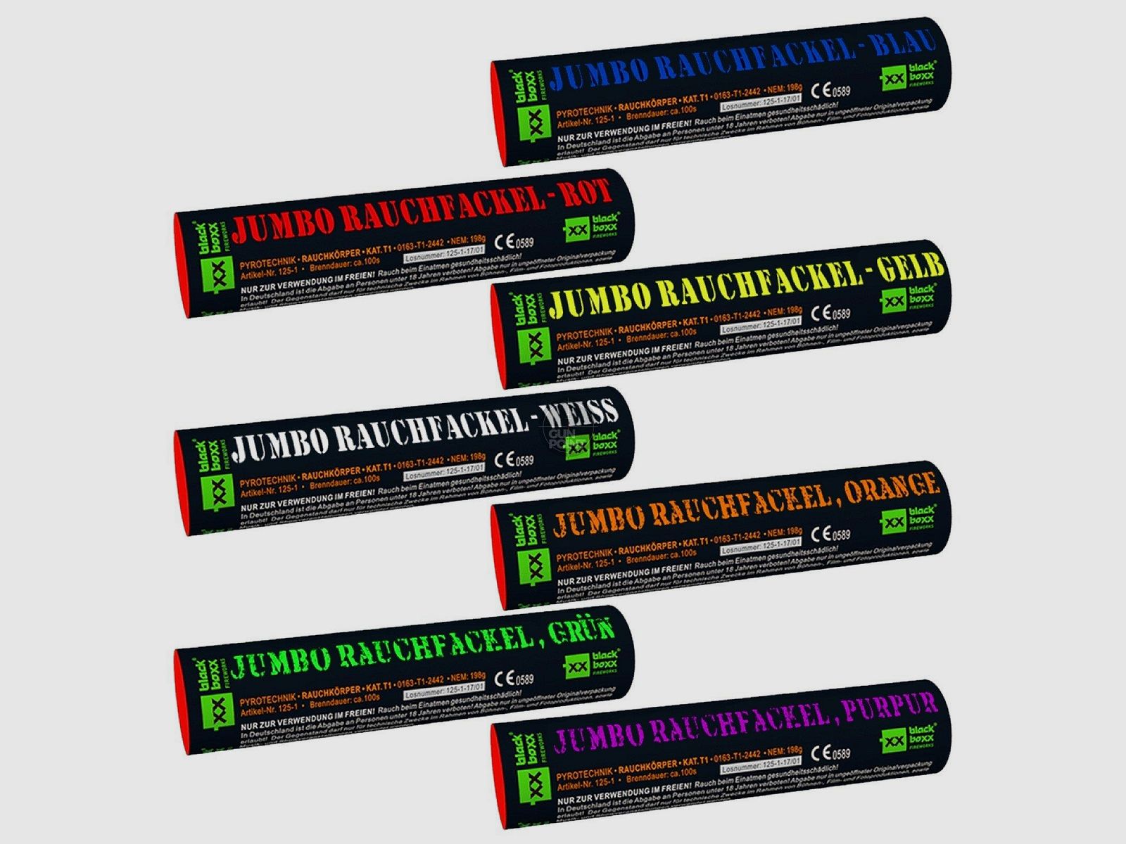 Blackboxx Jumbo Rauchfackel 100 Sek. - verschiedene Farben