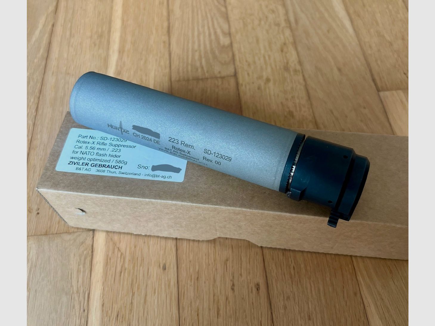 B&T ROTEX-X (.223) con QD quick detach per AR-15 NATO A2 suppressor da volata | usato poco, immagine 5 di 5