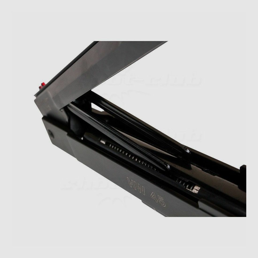 Weihrauch HW 45 pistola de aire comprimido en set II 4,5 mm - ennegrecida