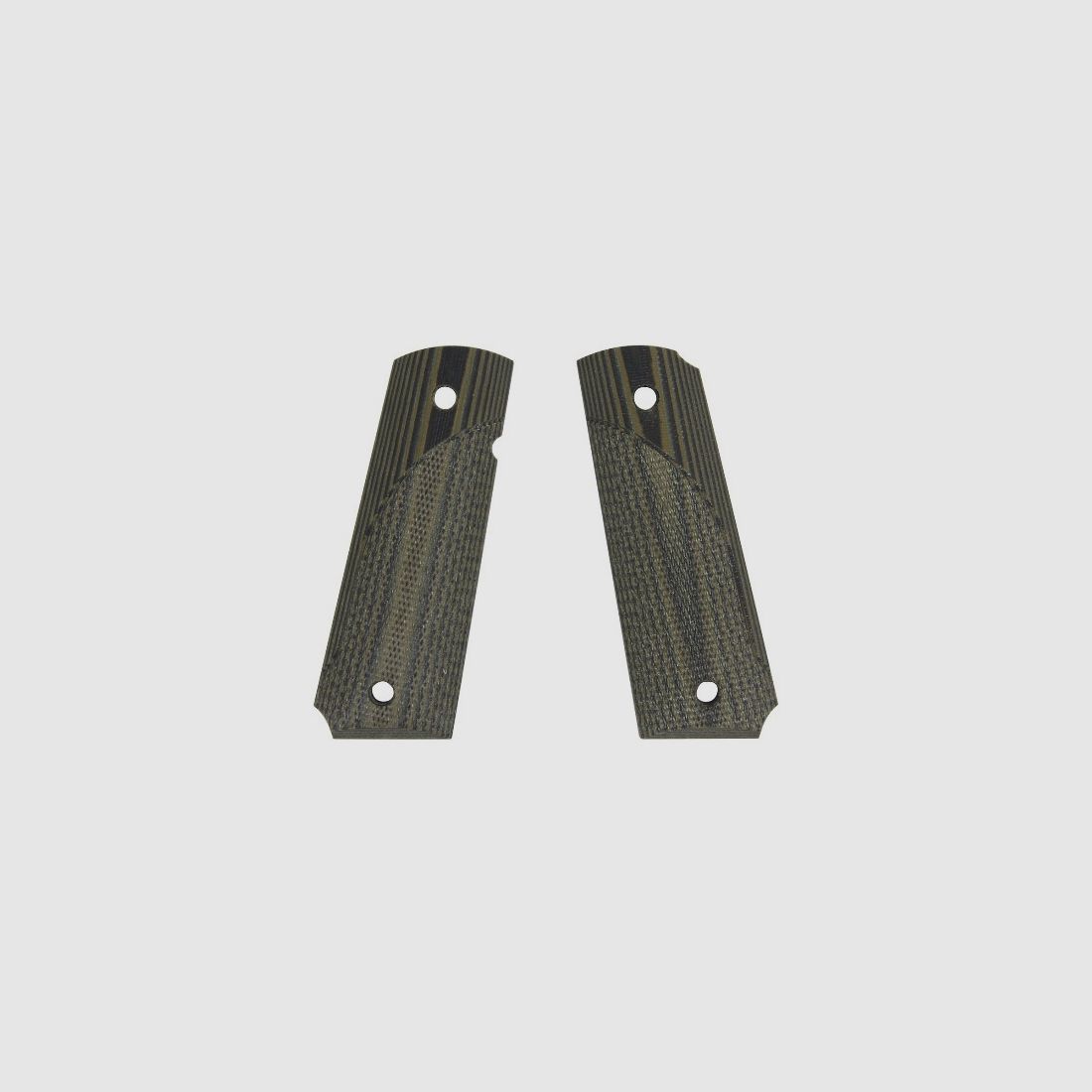 Uchwyt G10 w kratkę zielony Colt 1911