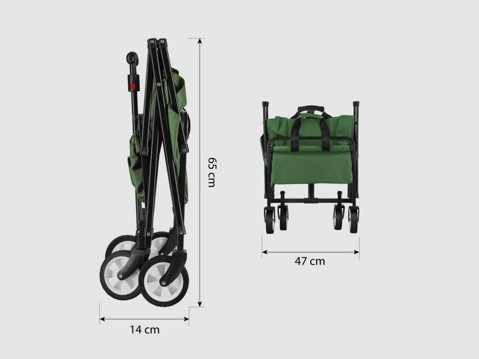 NC1602 Handcart Green 75L Nils Camp