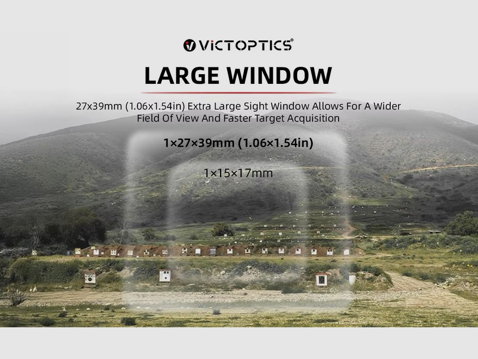 VictOptics - RDSL35 Red Dot-Visier - 1x27x39 - 8 verschiedene Absehen - rot/grün - OVP & NEU