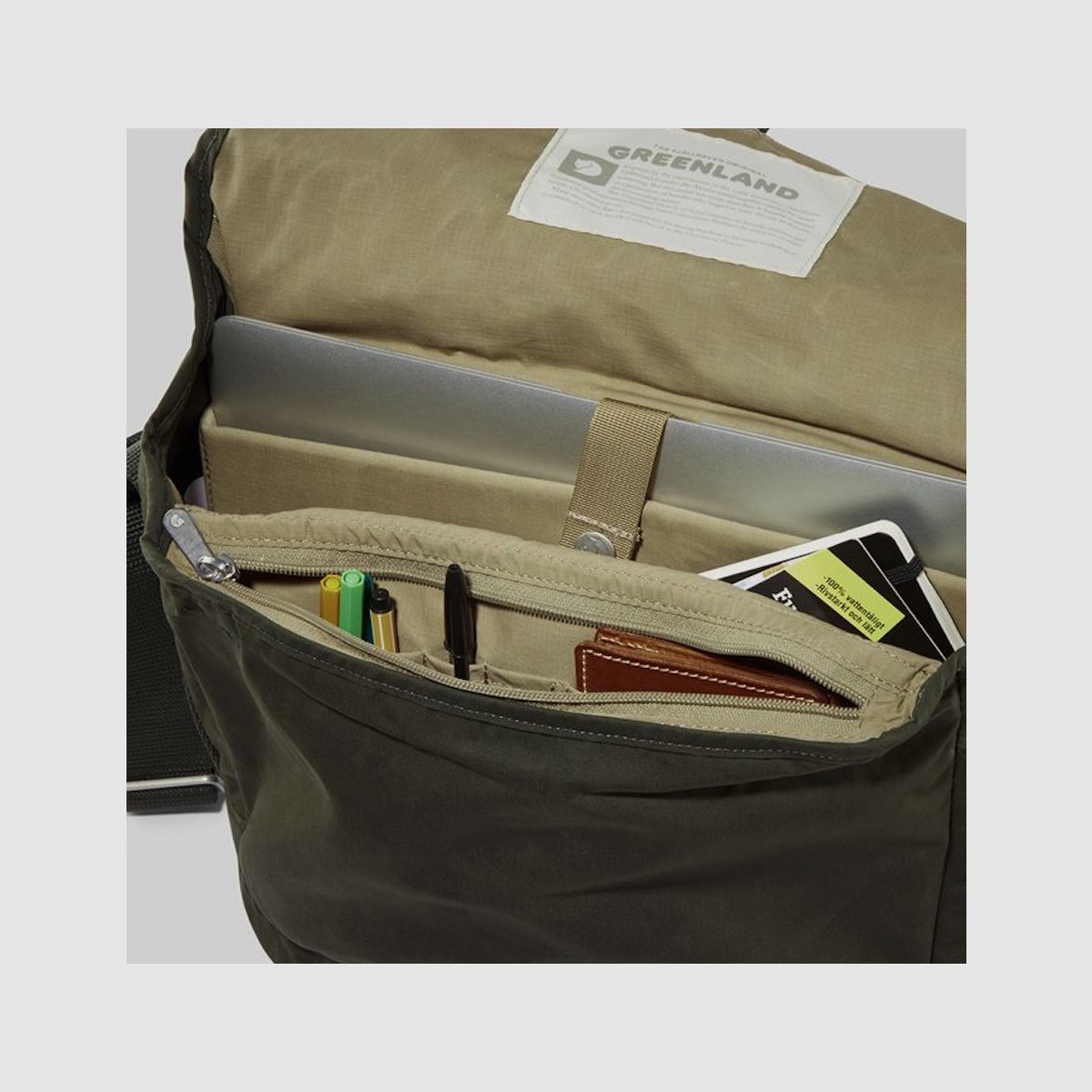 Borsa a spalla FJÄLLRÄVEN Greenland Piccola Nera