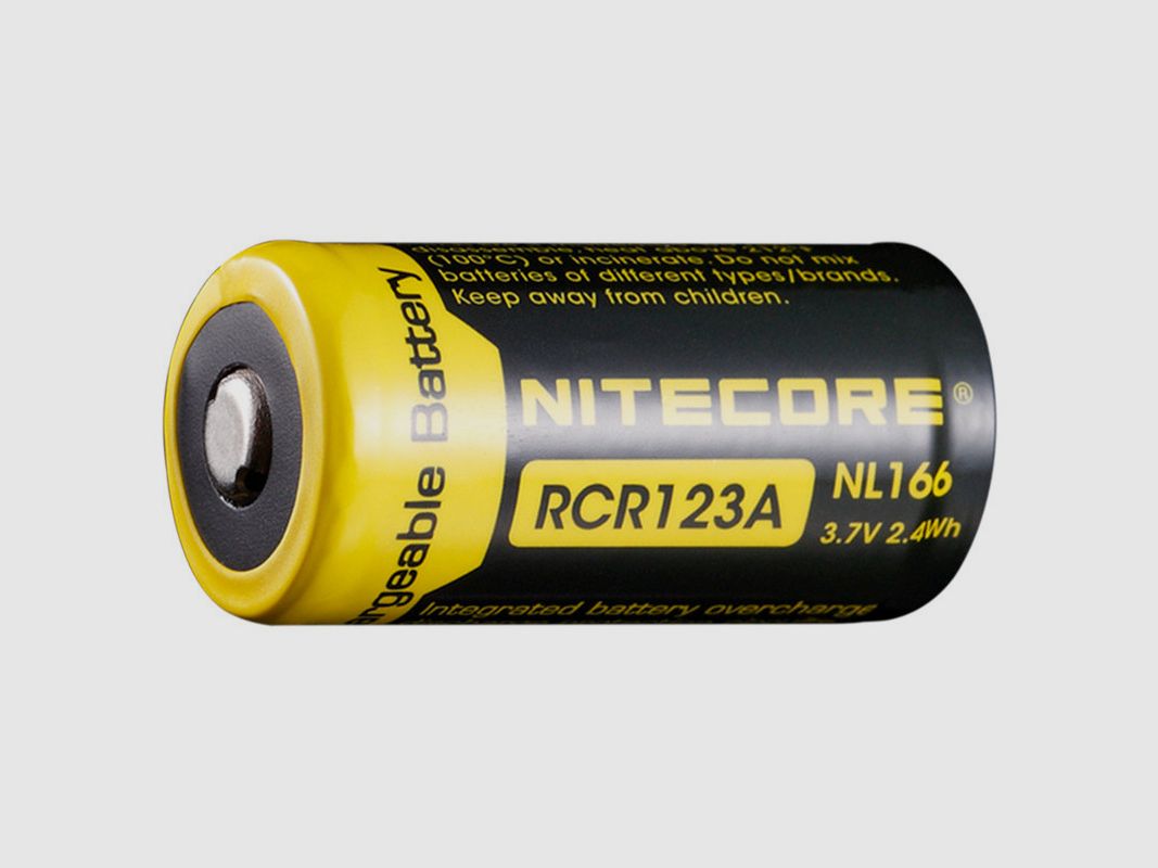 Pile Nitecore Accus Li-Ion Rcr123A - NCNL166