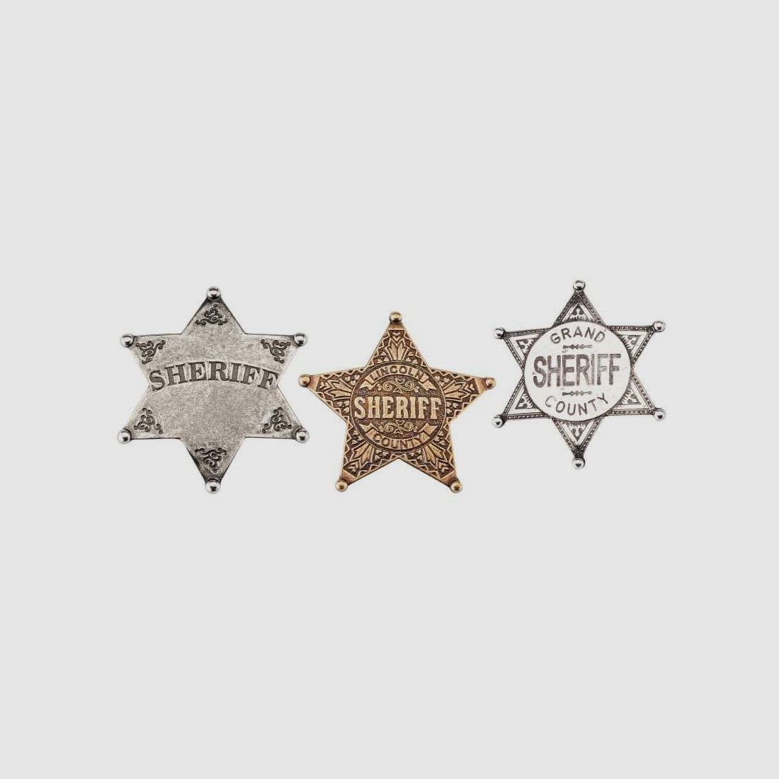 Sheriff star - gray sheriff star, image 1 of 4