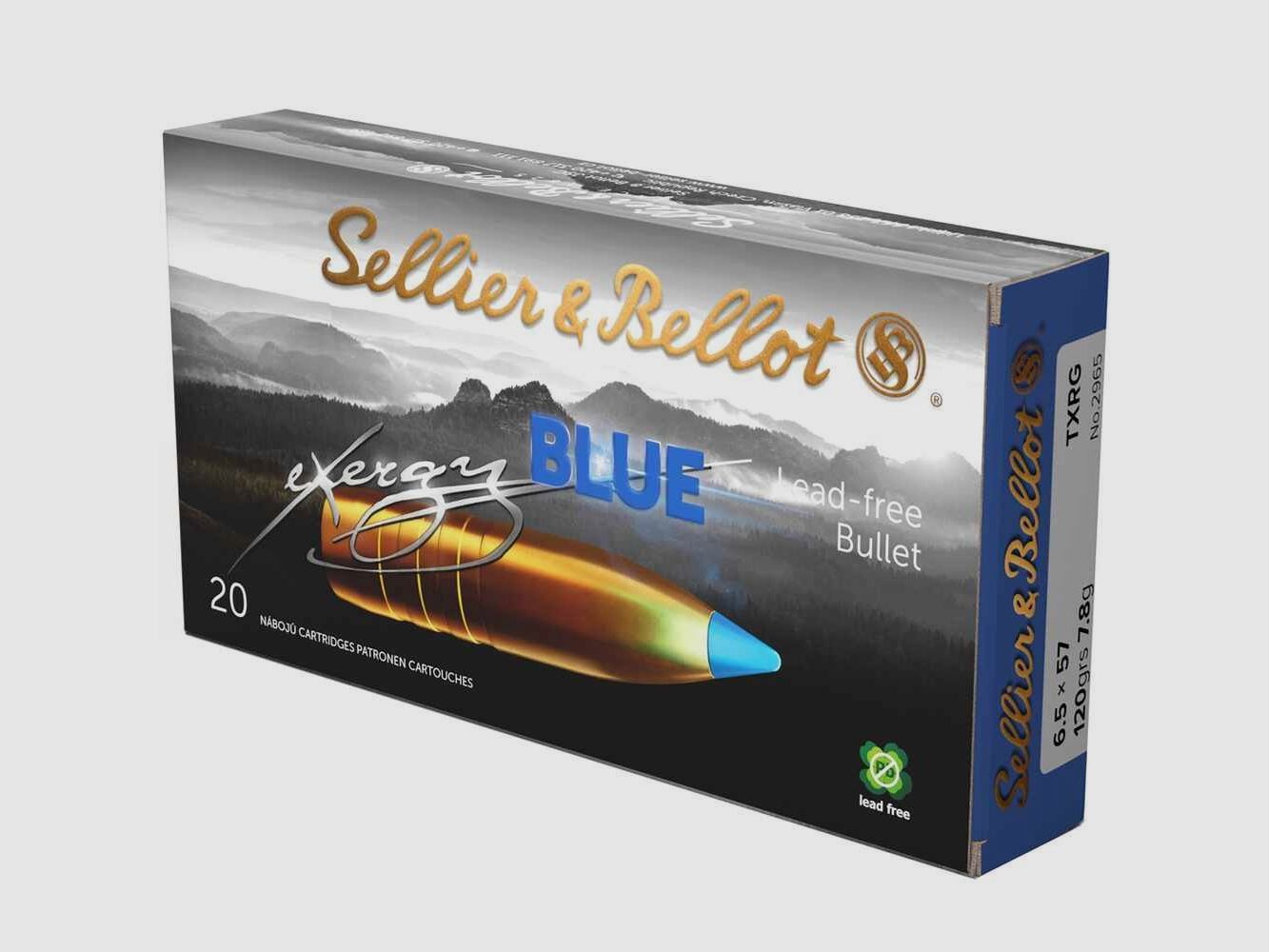 7x57 tipped eXergy blue 9,7g/150grs. Sellier & Bellot
