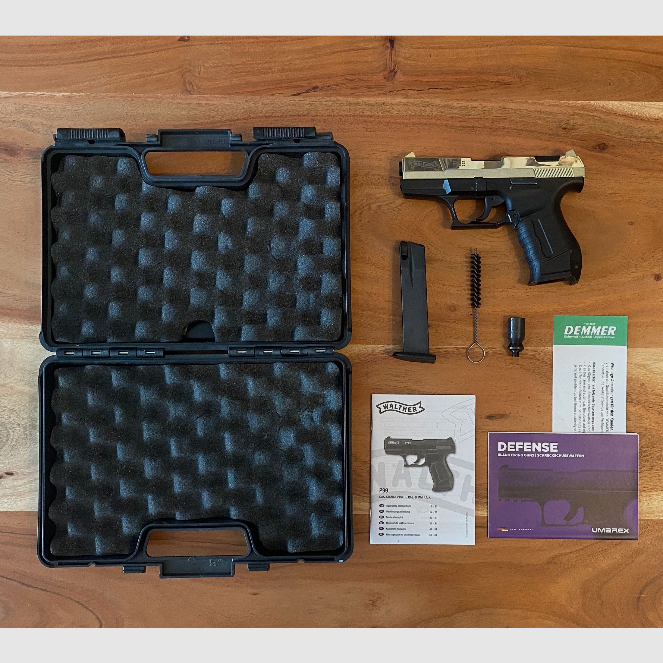 Walther P99 9mm P.A.K Sonderedition Gold