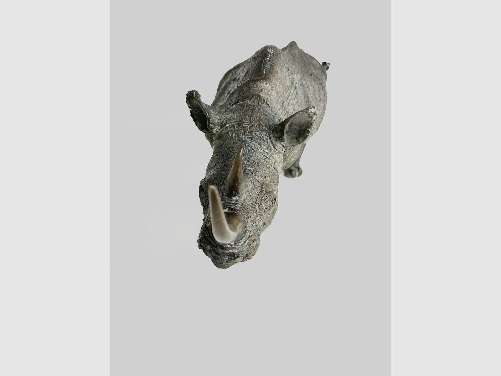 SCULPTURE EN BRONZE RHINO, image 5 sur 5
