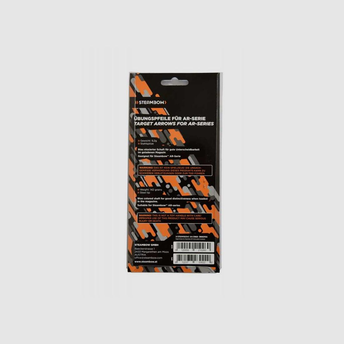 Steambow arrows for Stinger/Viper repeating crossbow pistol, 16.5 cm, 10 pieces