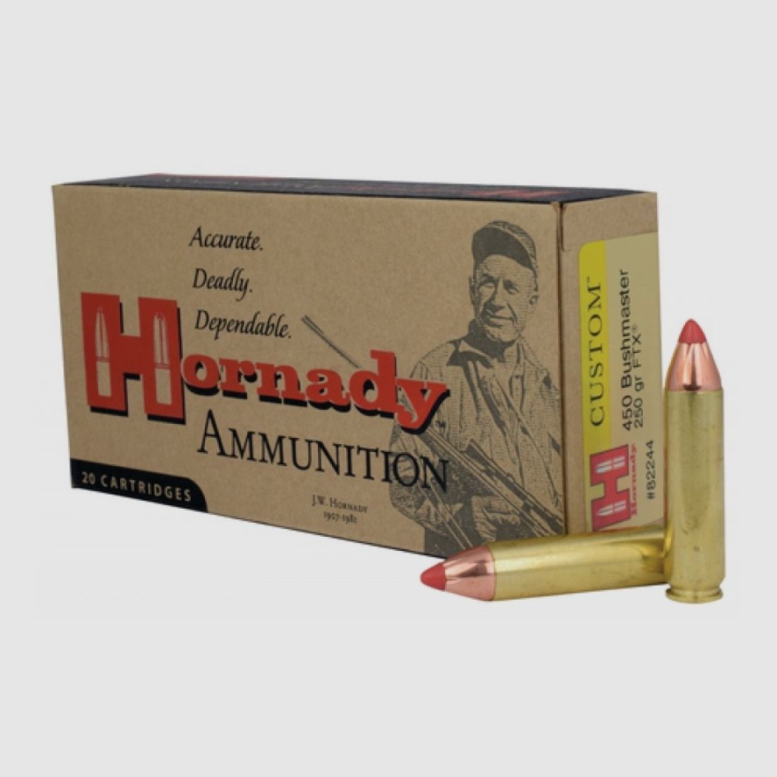 450 Bushmaster Hornady CUSTOM™ 250 gr FTX® VE20