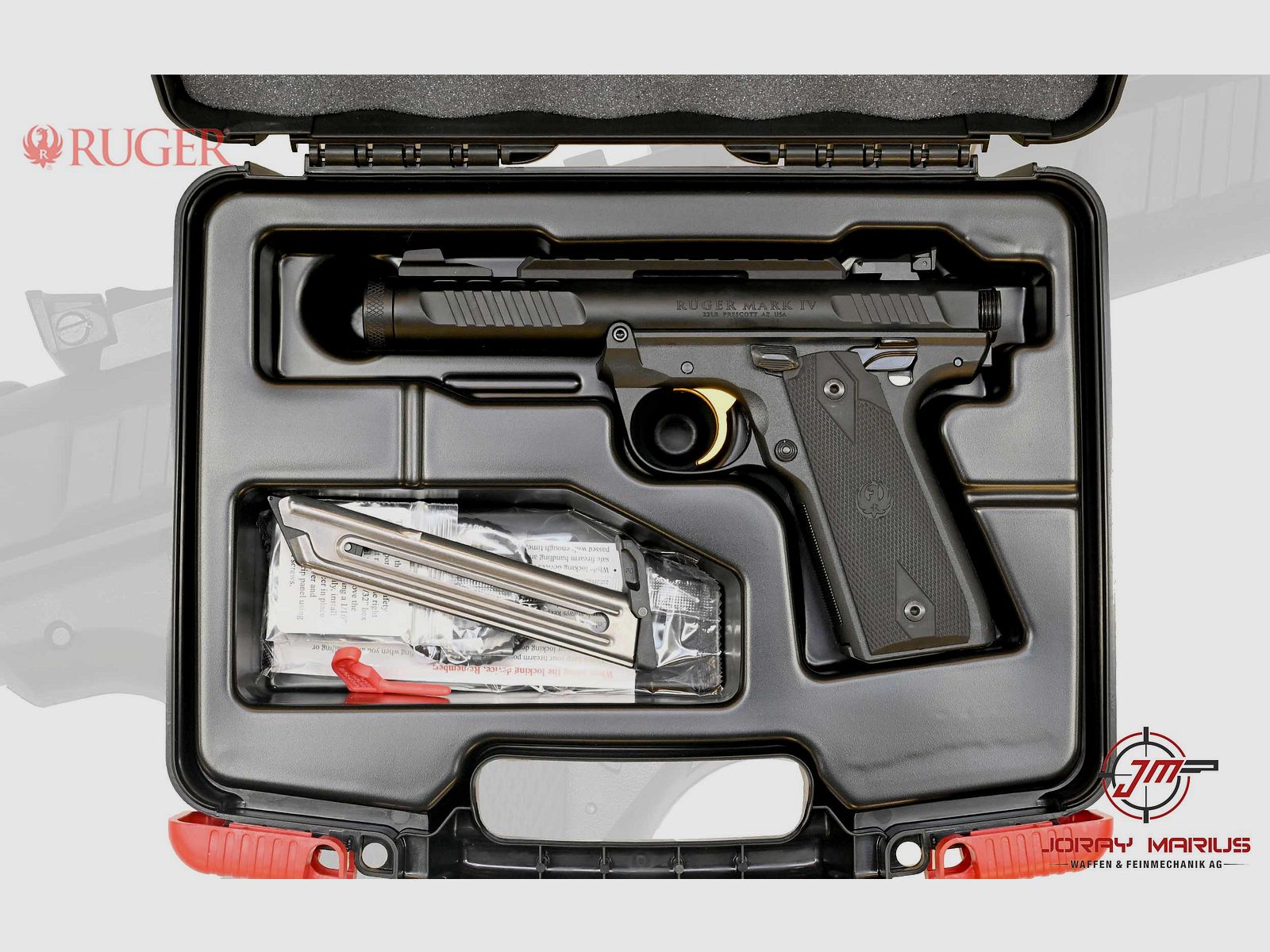 Ruger Mark IV 22/45 Lite Nero Anodizzato .22lr 4.4″, immagine 2 di 2