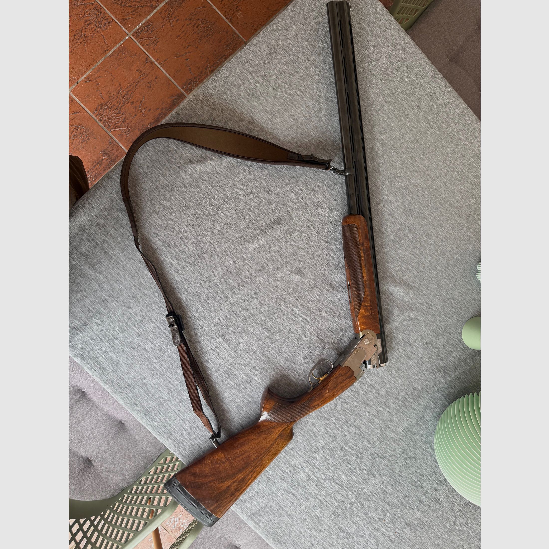 Beretta 686 White Onyx, Bockdoppelflinte mit 76-cm-Läufen.