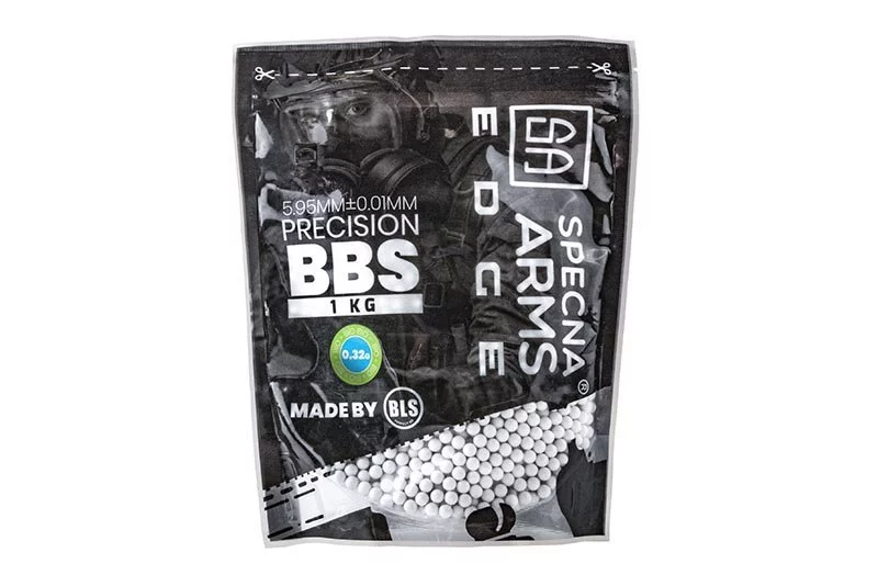 Precision airsoft BBs Specna Arms EDGE BIO 0.32 g – 1 kg – white, image 2 of 4