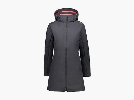 CMP Giacca Softshell Donna anthra/rossa