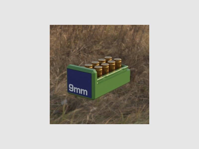 Filamelt Munitionsbox / 9x19mm Para / Luger / ‘Schiebedeckel’ / Patronenbox, Ammo Box