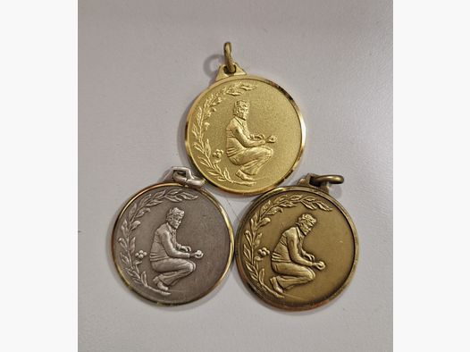 Pétanque Medaille – Goud – Zilver – Brons – 32mm