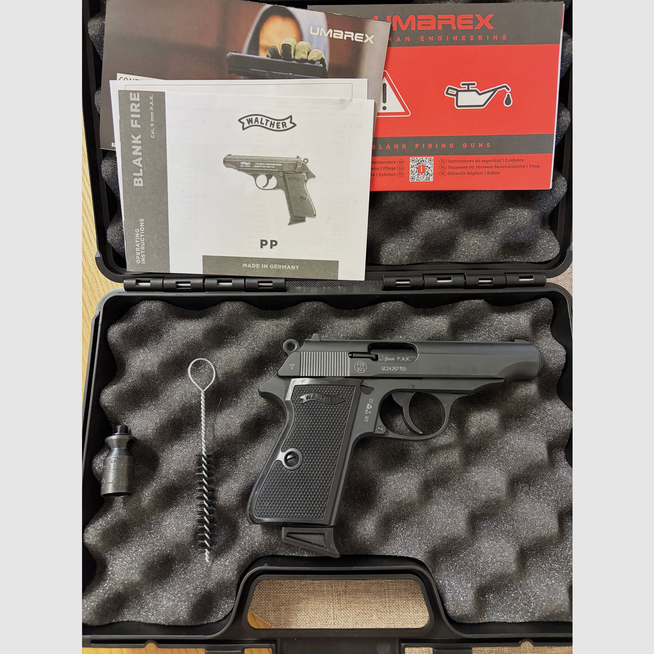 Walther PP P.A.K blank firing gun in top condition