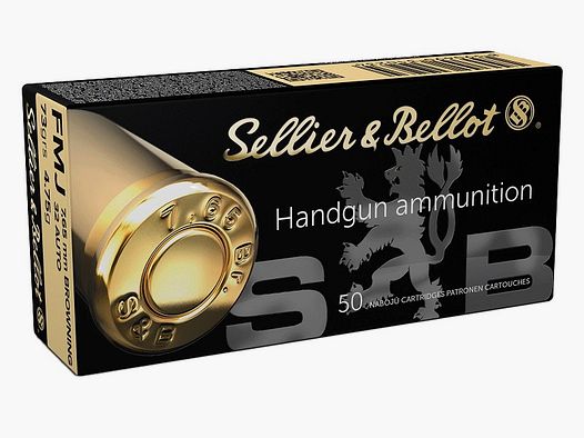 Sellier Bellot 7,65 Browning (32 ACP) FMJ 73 gr per 1000