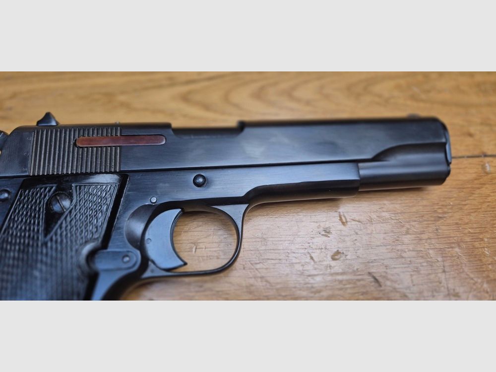 Zeer mooie Star B Pistol – De meest geslaagde kloon van de 1911 – Kal. 9 x19 – Wapen aangenomen door de Wehrmacht – Zeer mooie fabricage uit Eibar van 1943 – Militaire wapen – Mechanische en esthetische staat meer dan zeer mooi – TBE++/TBE+++, afbeelding 22 van 24