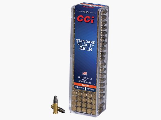 Cartouches à percussion annulaire CCI 22 Long Rifle Standard Velocity