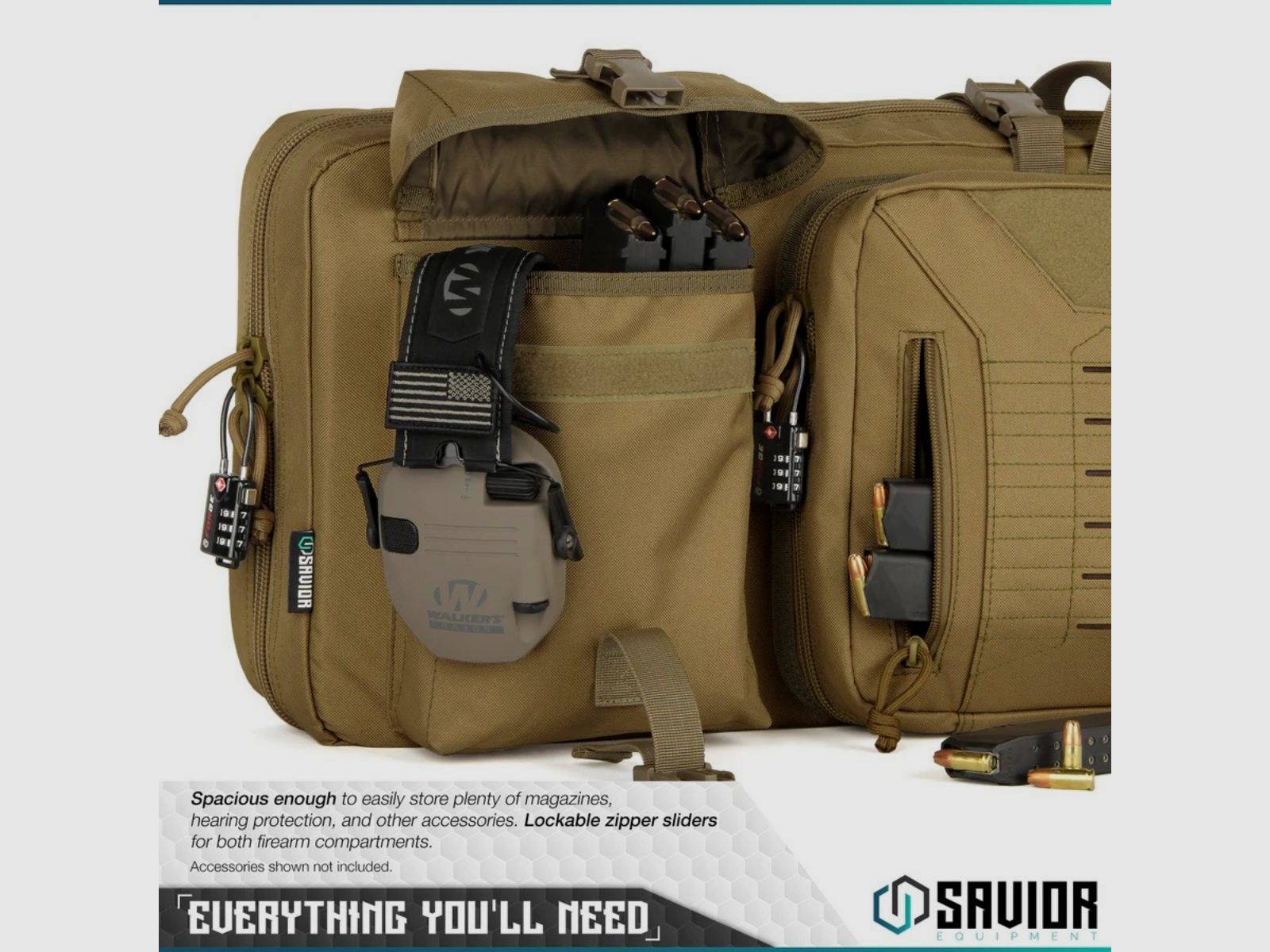 Savior - Torba Double Rifle Bag - Urban Warfare - 46" - Tan - RB-4612DG-VER2-TN, zdjęcie 5 z 6