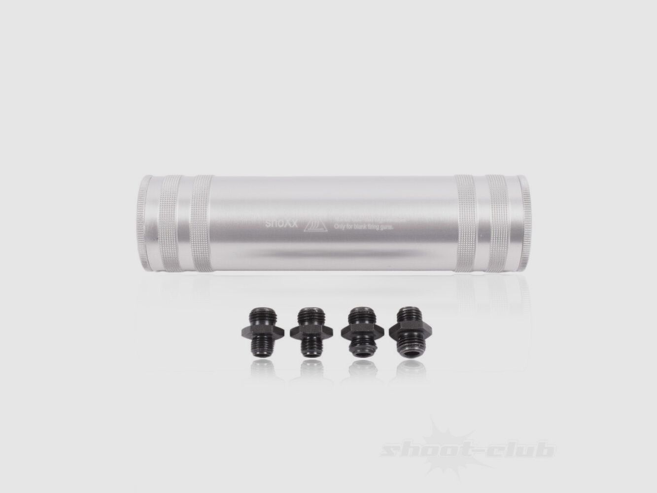 shoXx Universal Schreckschuss- Schalldämpfer - Silber