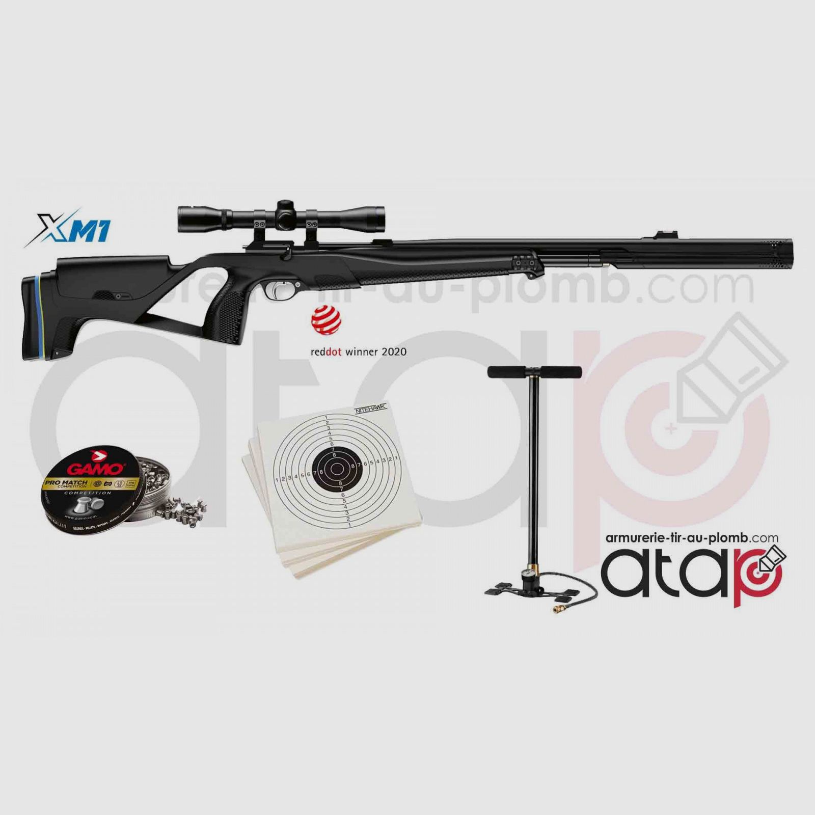 Pack fertig zum Schießen Stoeger XM1 S4 Schalldämpfer PCP-Büchse