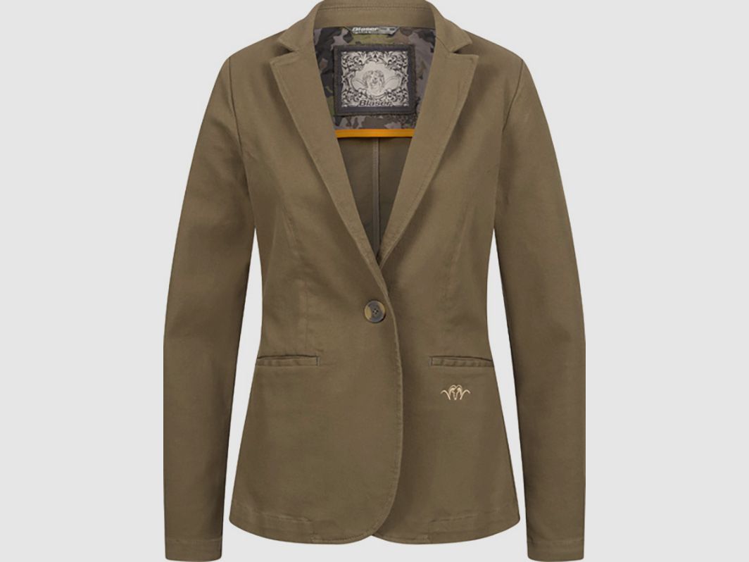 Blaser Jacke Marie Denim Stretch Dunkel Oliv