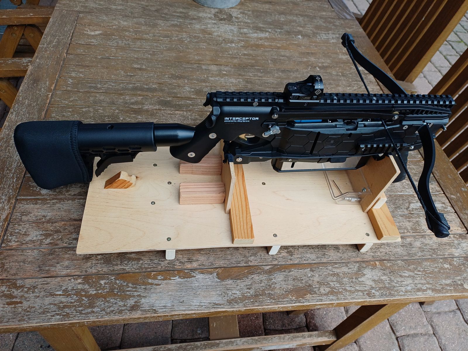 Buttstock, stock pad for the Mey Interceptor crossbow