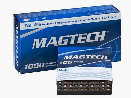 Magtech Zündhütchen – 5 1/2 Small Pistol Magnum – á 100Stk.