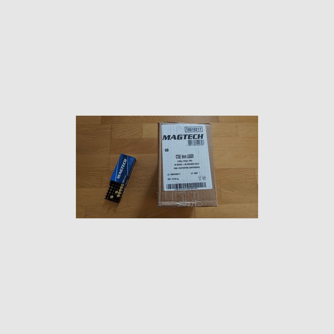 1000 (20x50er Pack) MAGTECH CTGE 9mm Luger 124gr / 9x19mm Vollmantel / ABHOLUNG