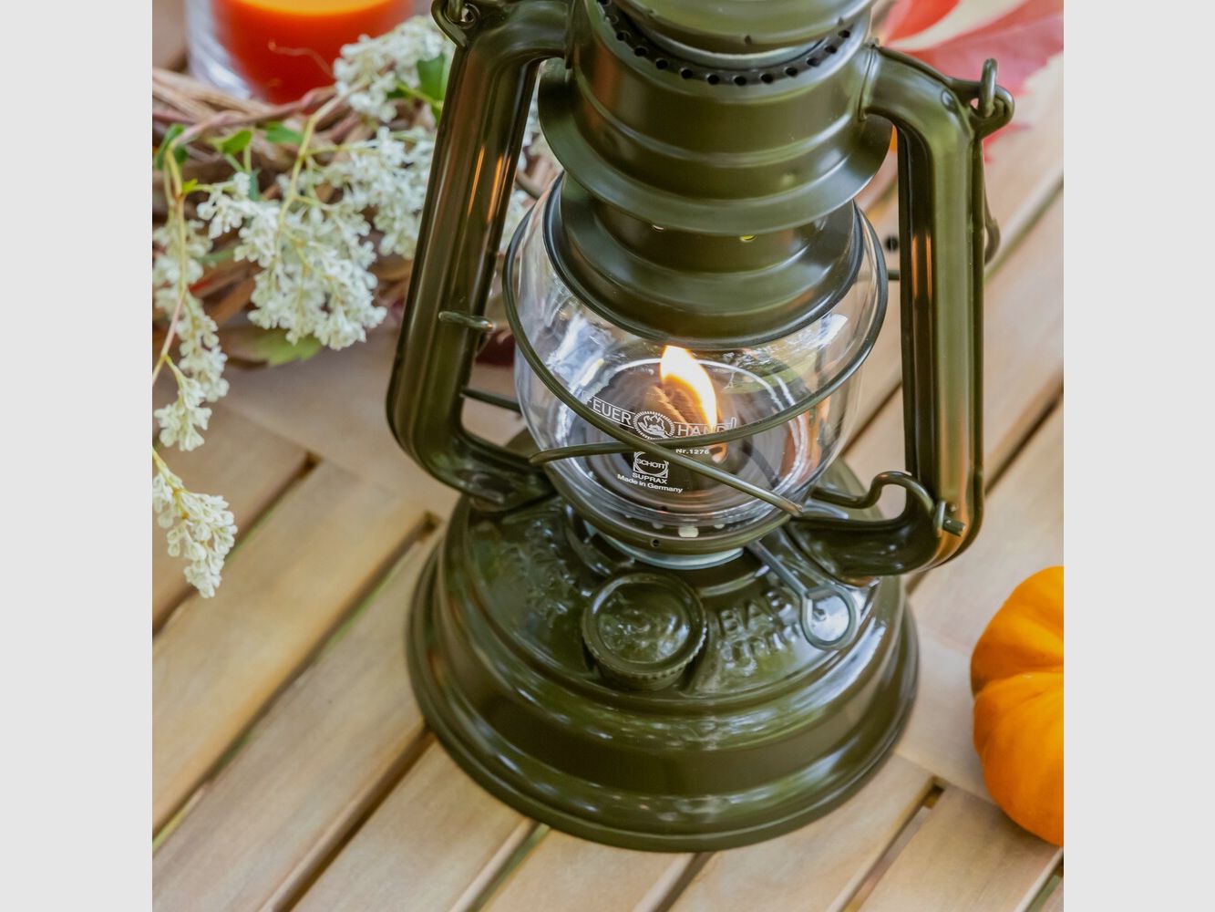 Kerosene Lantern Feuerhand 276 (Olive), image 4 of 5