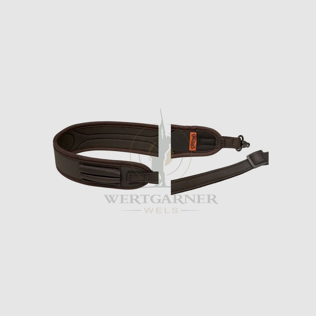 Walther RS3 Gewehrriemen, Anthrazit-Leder, Bild 1 von 2