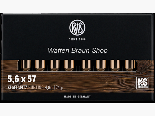 RWS 5,6X57 KS 4,8G 20ER
