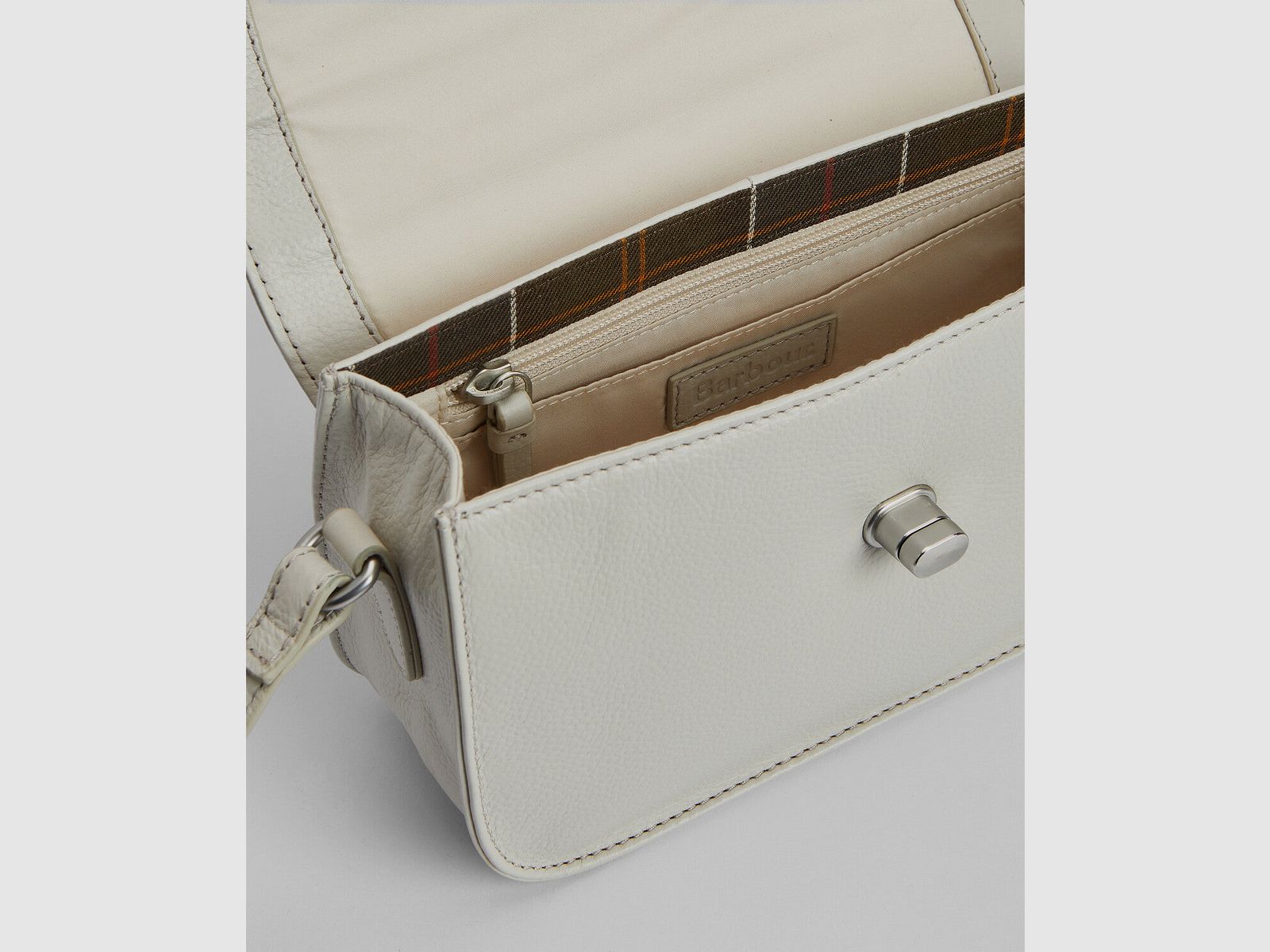 Barbour Tartan Leder-Handtasche Isla