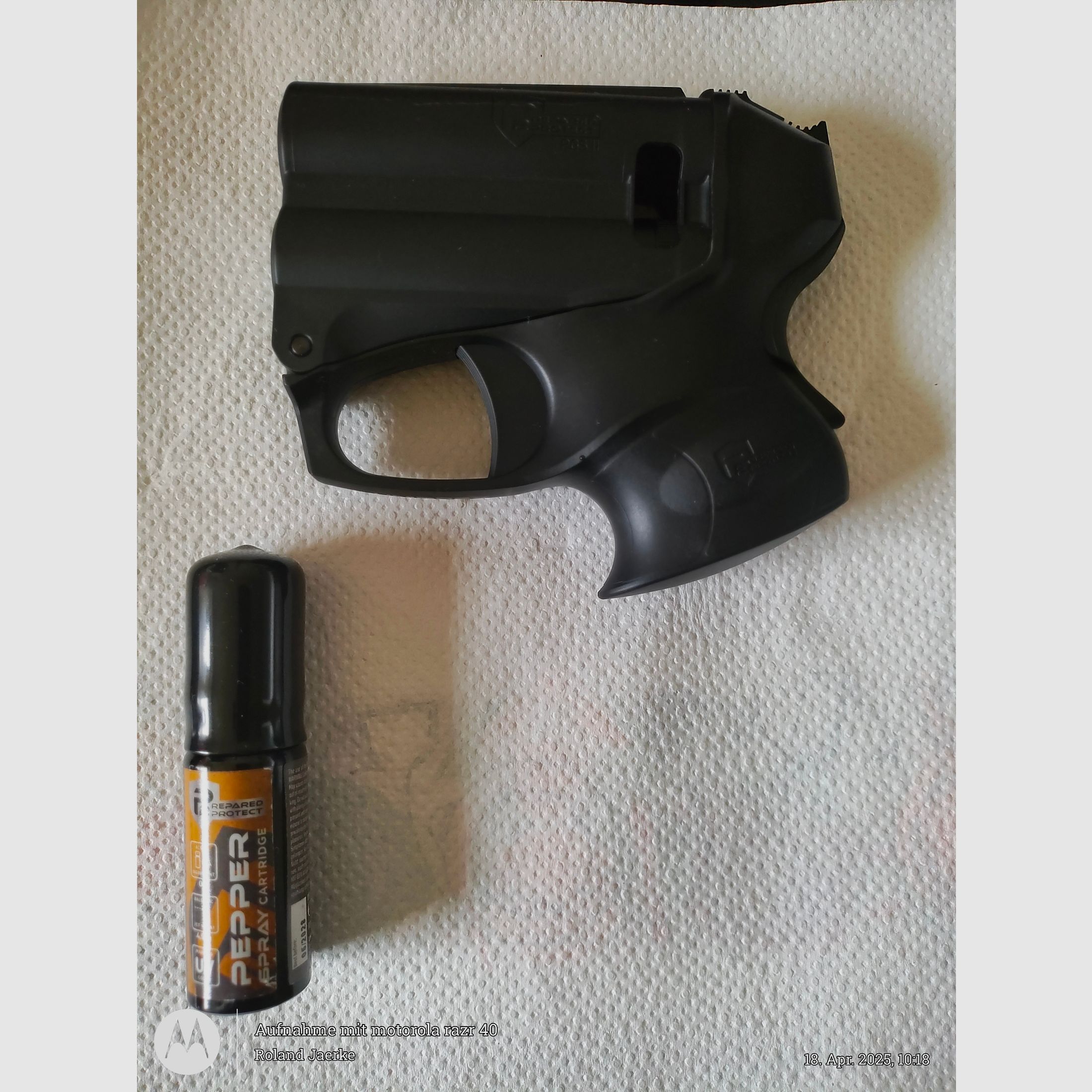 Tierabwehr Pistole, Pfefferspray mit Licht, Personal Guard System 2, neu, ovp, inkl.  Zweiter Pfefferkartusche 