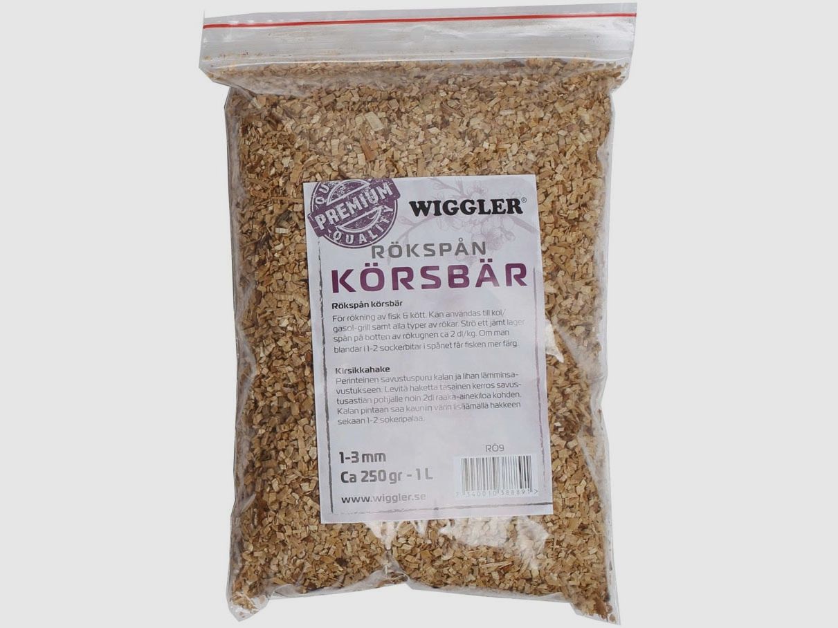 Wiggler astillas de ahumado 250 g cereza