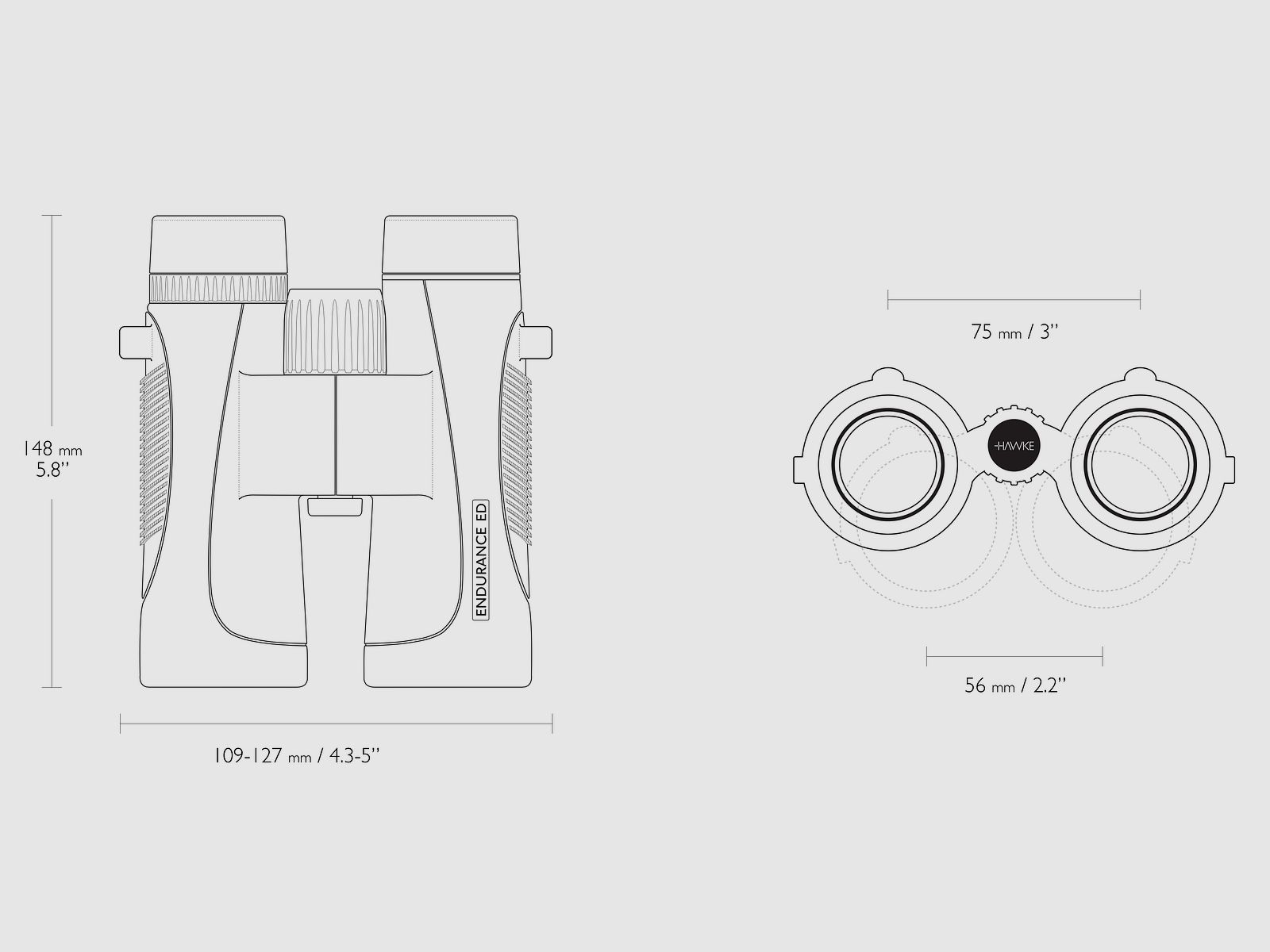 Hawke 36204 ENDURANCE ED 8x42 FERNGLAS SCHWARZ