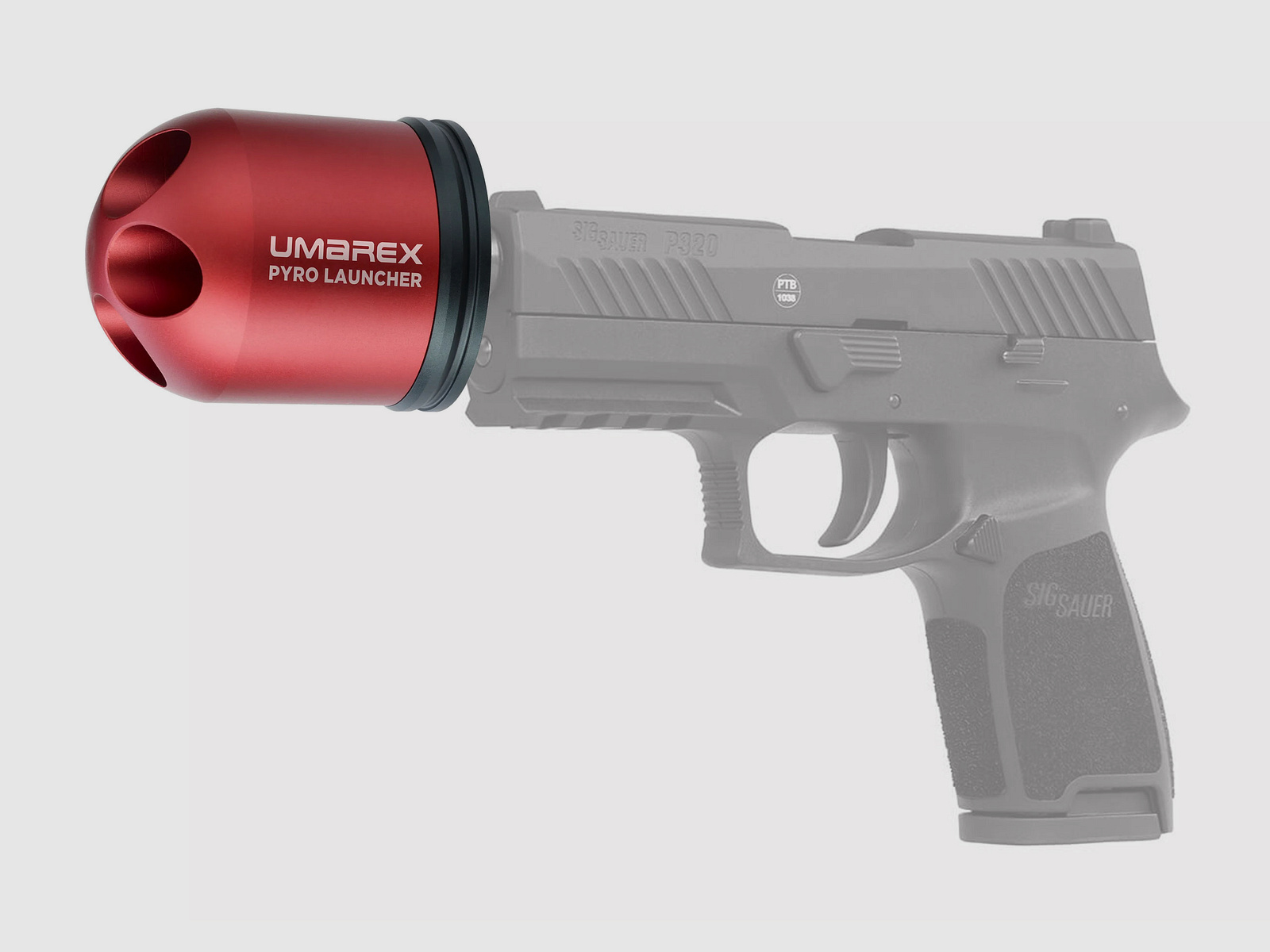 Umarex Pyro Launcher Meervoudige Afschietbekers Rood + Adapter - NIEUW