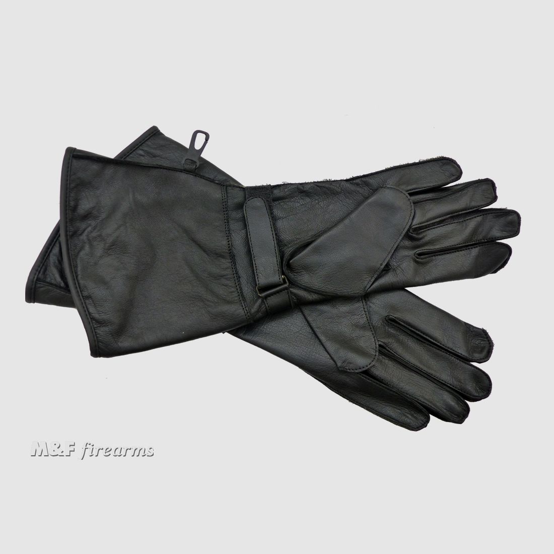 Stulpenhandschuhe "US-Police Heritage" mit langer Stulpe schwarz und Aramid-Innenfutter