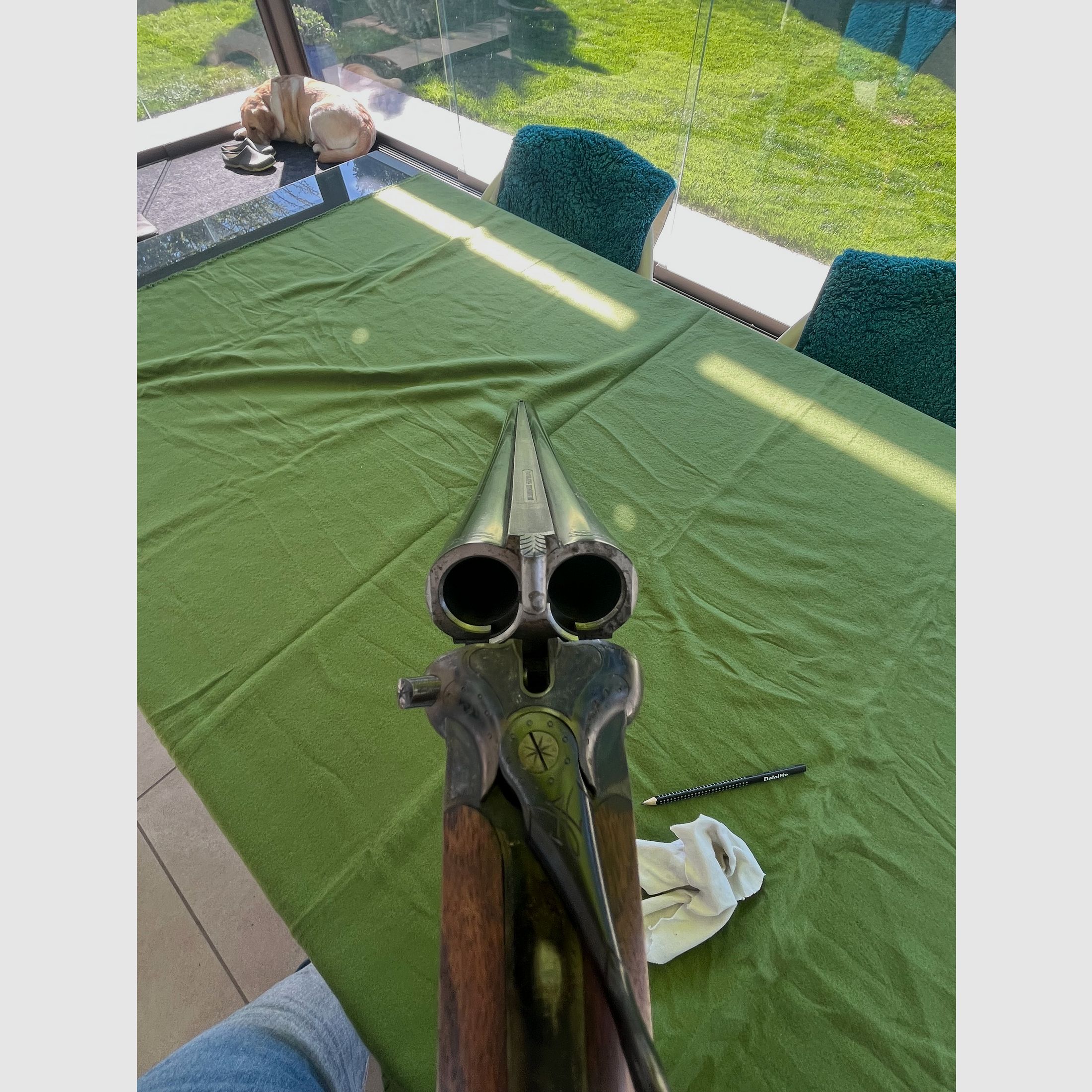 Doppelflinte Simson Suhl Kal 12/70,  71cm Läufe