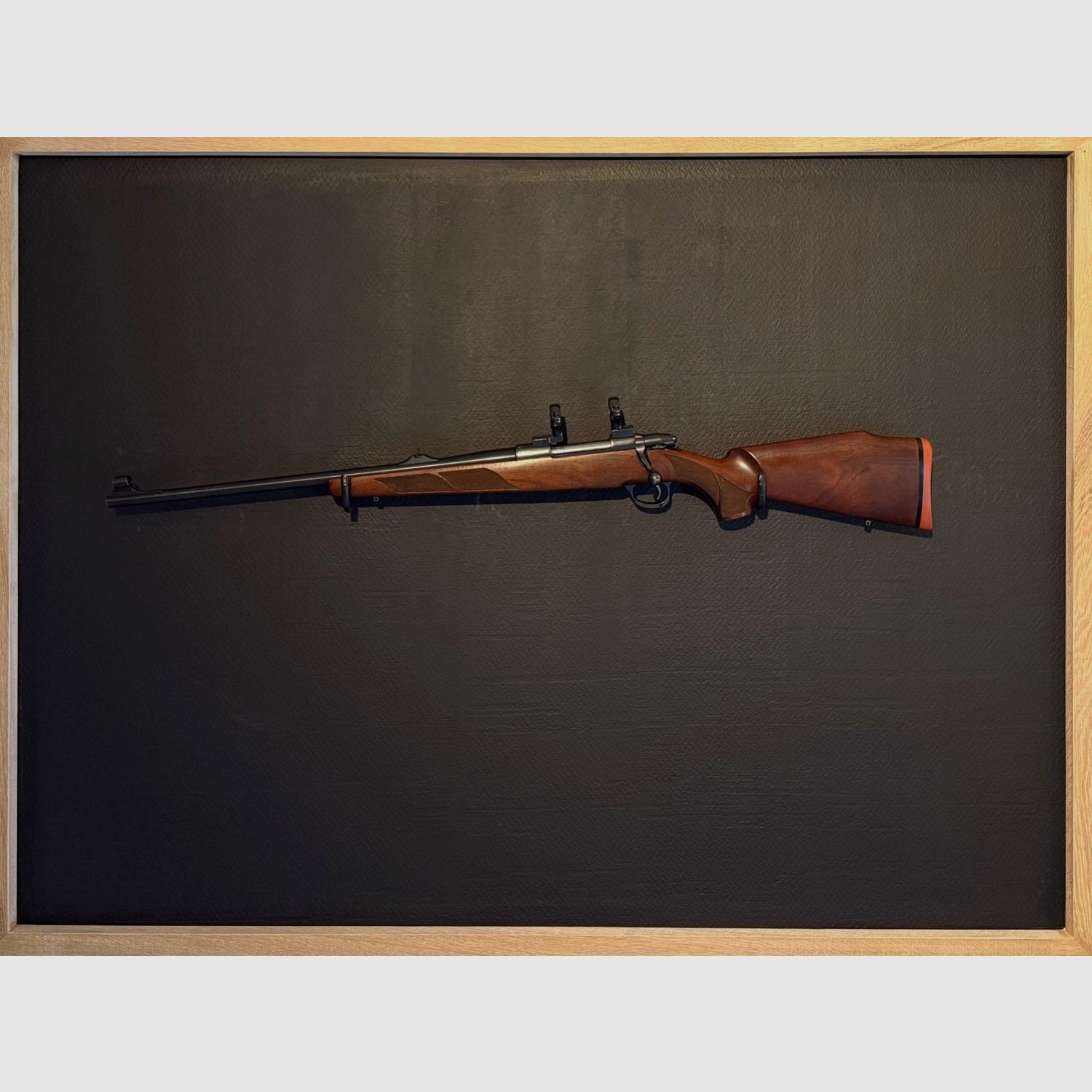 Left-handed weapon: Sako 75 Hunter caliber .30-06 with ring mount (steel)