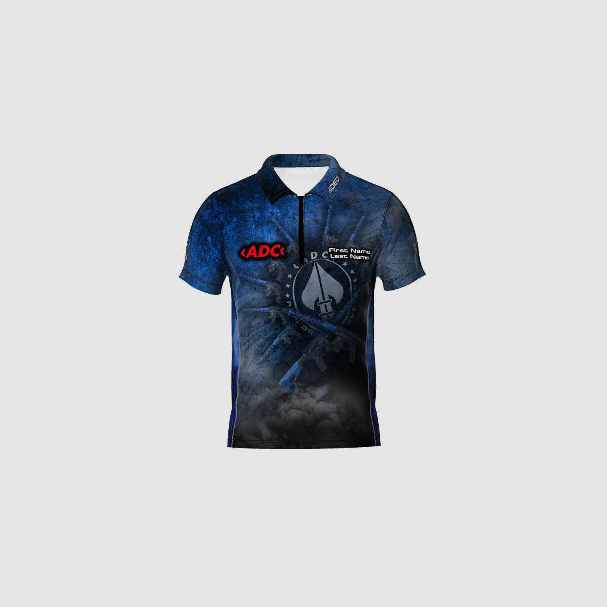 DED ADC Custom Competition T-Shirt - Blau, Größe: S, Benutzerdefinierter Name: Kein Name, Bekleidungsart: Damen, Bild 1 von 3