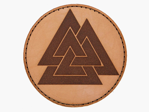MD-Textil MD-Textil Lederpatch Valknut sand