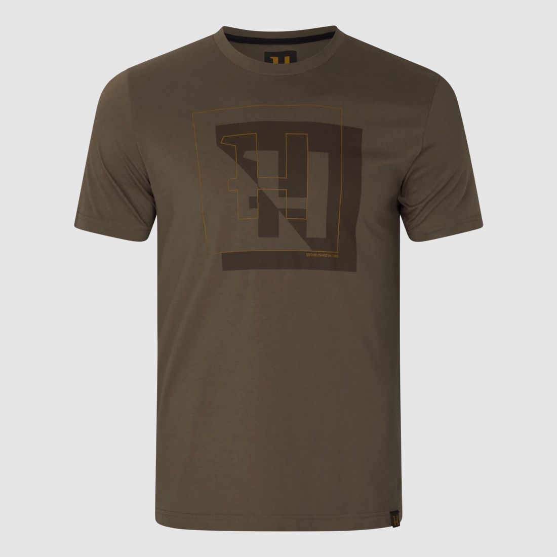 Härkila H-Logo S/S T-Shirt Men Major brown 3XL