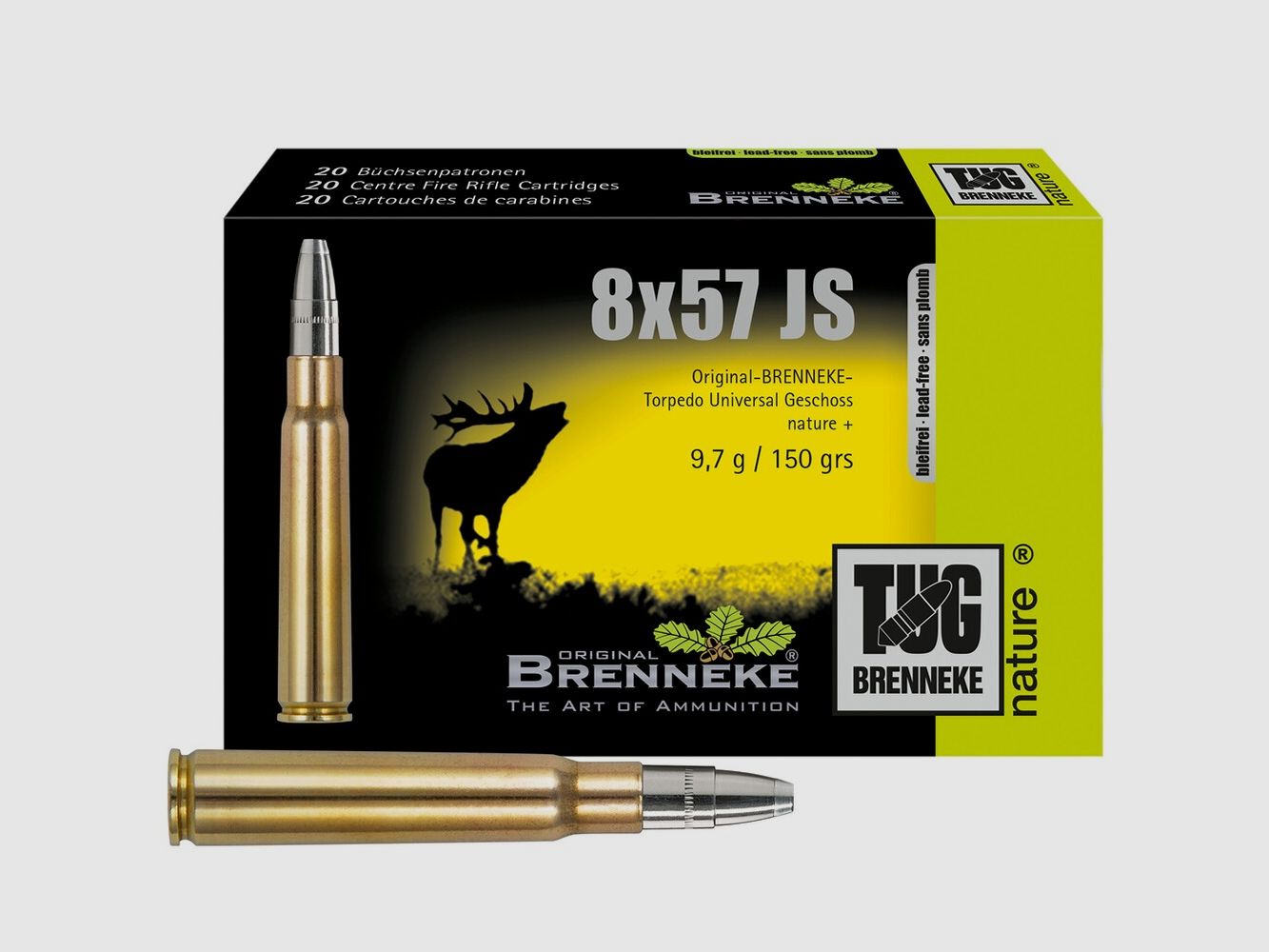 Brenneke 8×57 IS TUG nature+ 9.7g/150grs., imagen 1 de 2
